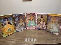 1990s Children's Collector's Series Princess Barbies NIB