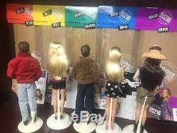 1991 Beverly Hills 90210 Barbie Doll Lot Of 5- Dylan Brandon Kelly Brenda Donna