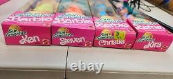 1991 Mattel Sun Sensation Barbie Doll Lot Of 4 Ken, Steven, Christie, Kira