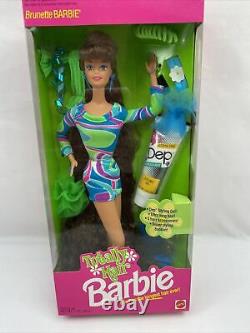 1991 Rare Vintage Totally Hair Brunette Barbie NRFB (B2)