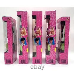 1991 Totally Hair Barbie COMPLETE SET Ken Courtney Skipper Brunette Blonde NRFB