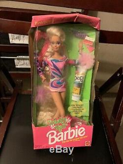 1991 Totally Hair Barbie HTF Rare NRFB Vintage Mattel DEP unopened Damaged Box