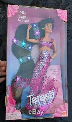 1995 Jewel Hair Mermaid Barbie, Midge, Teresa COMPLETE SET of 4 NRFB