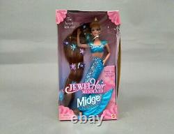 1995 Mattel Jewel Hair Mermaid Barbie Complete Set New in Box
