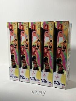 1998 Complete Set Spice Girls On Tour Dolls Elastic bands Intact NIB