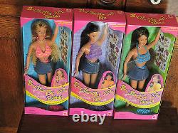 1998 Complete set of six Butterfly Art Barbie Dolls mint