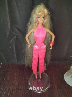 (2) Rare 1991 Totally Hair Barbie Original Vintage Blonde Lot