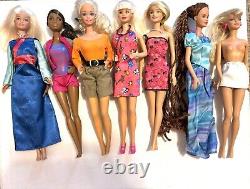 200+ BarbiePieces-Dolls, Clothes, Shoes, Accessories, Classroom Pcs & Case USED