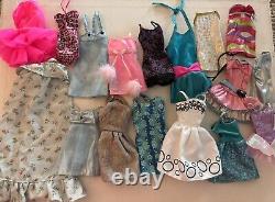 200+ BarbiePieces-Dolls, Clothes, Shoes, Accessories, Classroom Pcs & Case USED