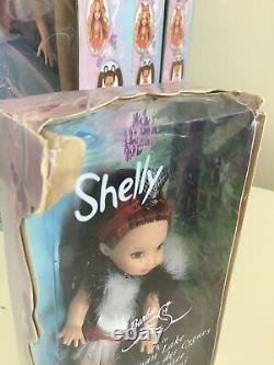 2003 Swan Lake Barbie And Ken And Shelly Kelly Doll Bundle Lot NRFB Read