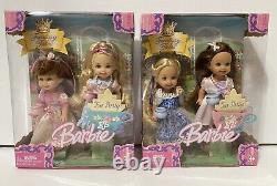 2004 Mattel FANTASY TALES TEA PARTY BARBIE KELLY Dolls NEW IN BOX (Lot of 2)