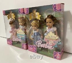 2004 Mattel FANTASY TALES TEA PARTY BARBIE KELLY Dolls NEW IN BOX (Lot of 2)