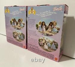 2004 Mattel FANTASY TALES TEA PARTY BARBIE KELLY Dolls NEW IN BOX (Lot of 2)