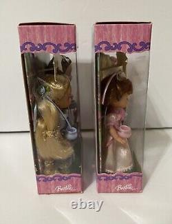 2004 Mattel FANTASY TALES TEA PARTY BARBIE KELLY Dolls NEW IN BOX (Lot of 2)