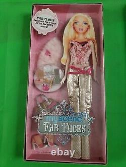 2006 Barbie My Scene Fab Faces Kennedy Doll and dress lot