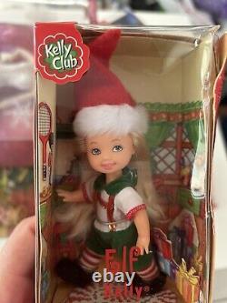 2008 Barbie Doll Lot Christmas Carol Set 7096, Holiday, Kelly Club Elf Angel NIB