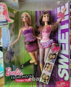 2008 Rare Barbie Fashionistas Sassy & Sweetie Swappin' Styles 100+ Poses GiftSet