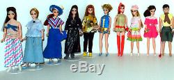22 Vintage Topper Dawn/Clone Doll Clothes Purses Shoes. Barbie Doll Case Lot #1