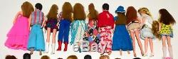 22 Vintage Topper Dawn/Clone Doll Clothes Purses Shoes. Barbie Doll Case Lot #2