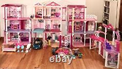 3 Barbie Dream Houses Malibu Mall Beetle Dolls Clothes Furn! Local Pick Up Only