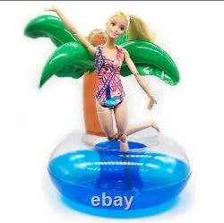 3 Barbie or LOL Doll Inflatable Floats Swimming Pool Doll Furniture