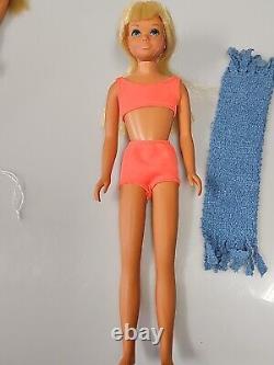3 DOLL LOT Mod TNT MALIBU Barbie PJ Skipper Plus Towels GREAT SHAPE