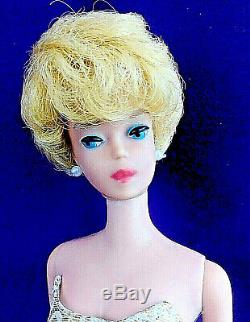 3 Vintage Barbie Bubblecut Lot Pale Blonde Fudge Brunette Ash Blonde + Case BIN