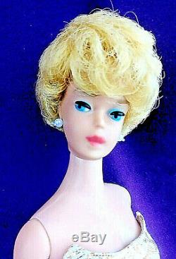 3 Vintage Barbie Bubblecut Lot Pale Blonde Fudge Brunette Ash Blonde + Case BIN