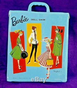 3 Vintage Barbie Bubblecut Lot Pale Blonde Fudge Brunette Ash Blonde + Case BIN
