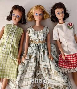 3 Vintage Barbie Midge Dolls Blonde and Brunettes Japan