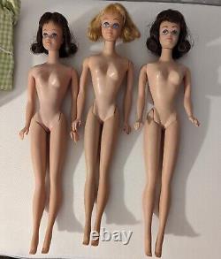 3 Vintage Barbie Midge Dolls Blonde and Brunettes Japan