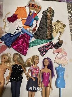 30 Barbie, Disney Princess and Similar Size Dolls Bulk Lot With Accessories/Pets