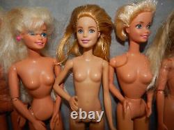 30 nude fashion dolls MOSTLY BARBIE toys some vintage bulk lot nudes mattel