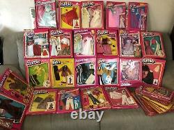 38-pieces Vintage Mattel BARBIE DOLL / Ken Fashion Clothes ORIG. BOX -Lot #2