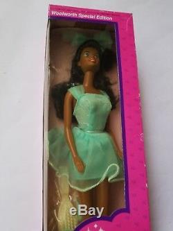 (4) African American Barbie Dolls Skipper, Christie, Bedtime, Special Expression