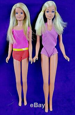 5 Vintage Malibu TNT Mod Doll Lot Barbie Skipper Ken PJ Francie Orig. S/S Towels