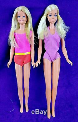 5 Vintage Malibu TNT Mod Doll Lot Barbie Skipper Ken PJ Francie Orig. S/S Towels