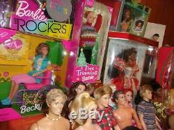 50 Barbie/ken Dolls/celebrities/disney/christmas/rockers/wheelchair/hercules++++