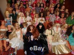 50 Barbie/ken Dolls/celebrities/disney/christmas/rockers/wheelchair/hercules++++