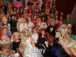 50 Barbie/ken Dolls/celebrities/disney/christmas/rockers/wheelchair/hercules++++