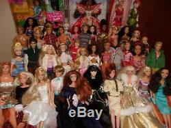 50 Barbie/ken Dolls/celebrities/disney/christmas/rockers/wheelchair/hercules++++