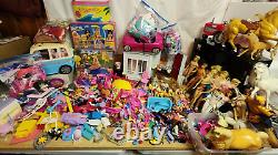 50lb Lot Barbie & Ken dolls Vtg Playsets Doll House, Clothes, Pets, Camper, 90's