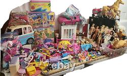 50lb Lot Barbie & Ken dolls Vtg Playsets Doll House, Clothes, Pets, Camper, 90's