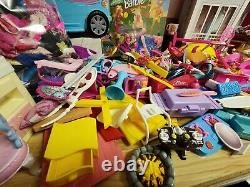 50lb Lot Barbie & Ken dolls Vtg Playsets Doll House, Clothes, Pets, Camper, 90's