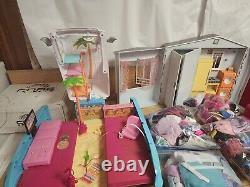 50lb Lot Barbie & Ken dolls Vtg Playsets Doll House, Clothes, Pets, Camper, 90's