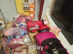 50lb Lot Barbie & Ken dolls Vtg Playsets Doll House, Clothes, Pets, Camper, 90's