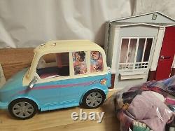 50lb Lot Barbie & Ken dolls Vtg Playsets Doll House, Clothes, Pets, Camper, 90's