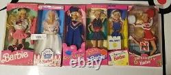 6 Different Barbies Dolls See Pictures 1990-1997