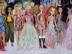 60 Barbie, Disney Princess and Similar Size Dolls Bulk Lot