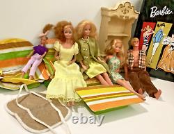 60s 70s 80s Barbie & Ken LOT 10 Dolls Furniture Case Twist Turn Tuesday Taylor